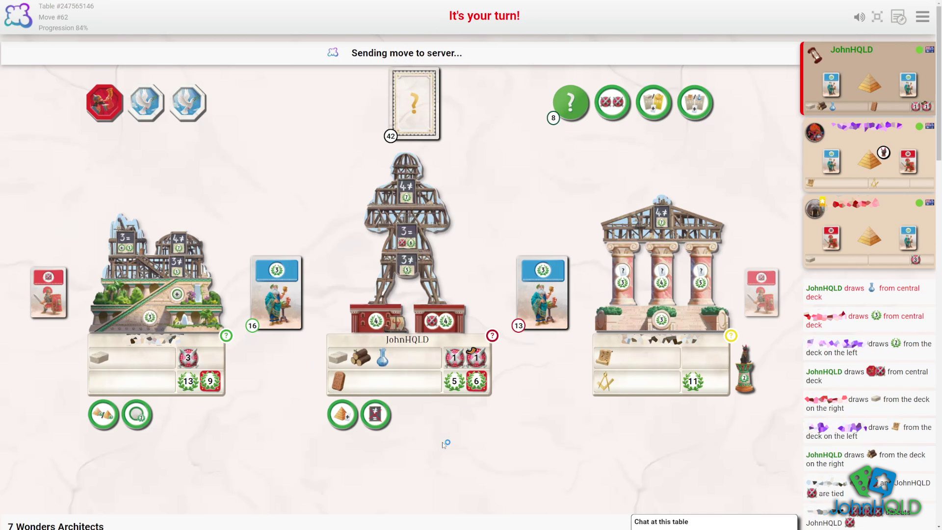 20220307 - 7 Wonders Architects - Having everything out makes gameplay simple to keep track of