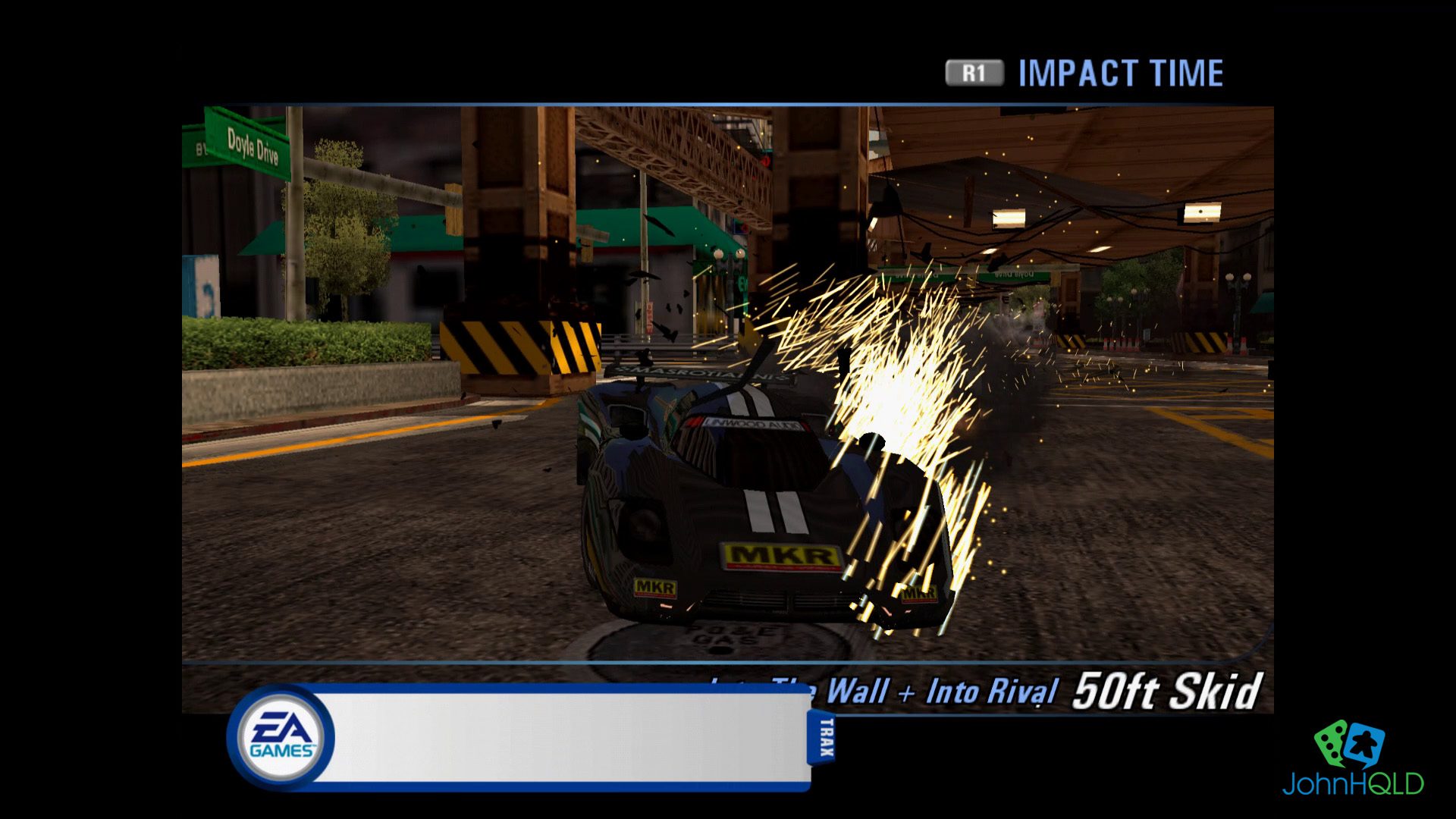 20221003 - Burnout 3 - We only just started the race and I am getting belted